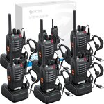 6pcs walkie talkie rechargeable, radio bidirectionnelle pmr446, ctcss / dcs, lampe de poche led, oreillette ... 6pcs walkie talkie rechargeable, radio bidirectionnelle pmr446, ctcss / dcs, lampe de poche led, oreillette ...