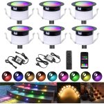 6x bluetooth smart dimmable 0. 6w blanc chaud blanc froid, blanc lampes de sol encastrées 3 en 1 led ... 6x bluetooth smart dimmable 0. 6w blanc chaud blanc froid, blanc lampes de sol encastrées 3 en 1 led ...