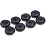 - lot de 8 coussinets de haut - parleur en aluminium noir de forme ronde de 20 mm de diamtre pour supports ...