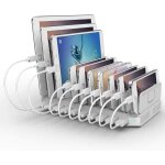 96w station de charge usb 10 ports multi - p�riph�rique, quai de chargement pour t�l�phone mobile, tablette, ...