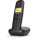 A170 single - tlphone fixe sans fil de base avec grand cran et technologie eco dect  conomie d'nergie ...