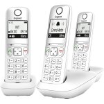 A695 trio - téléphone dect sans fil - 3 combinés avec grand ecran a haut contraste - excellente qualité ... A695 trio - téléphone dect sans fil - 3 combinés avec grand ecran a haut contraste - excellente qualité ...