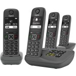 A695a quattro - 4 téléphones dect sans fil avec répondeur - ecran a haut contraste - excellente qualité ... A695a quattro - 4 téléphones dect sans fil avec répondeur - ecran a haut contraste - excellente qualité ...