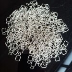 Accessoires de lustre en acier inoxydable, connexion de cristal, connecteur de perles de cristal bricolage, ...