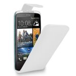 Accessory master blanc flip housse coque etui pu cuir pour htc desire 610