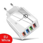 Adaptateur d'alimentation 5v2a chargeur multifonction 4usb pour tlphone adaptateur de prise de mur ...