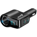 Adaptateur allume - cigare 4 en 1 120 w, rpartiteur pd20w type c, chargeur de voiture avec voltmtre ...