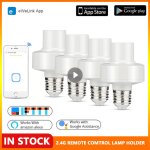 Adaptateur d'ampoule intelligente tuya wifi e27, base de support de lampe led ac100 - 240v, fonctionne ...