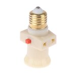Adaptateur d'ampoule led abs 6a 250v e27, support d'éclairage, connecteur de base, accessoires de prise ... Adaptateur d'ampoule led abs 6a 250v e27, support d'éclairage, connecteur de base, accessoires de prise ...