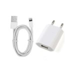 Adaptateur chargeur iphone x 8 7 6s 6 plus 5 5s 5c se prise secteur + câble usb 1m