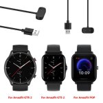 Adaptateur de chargeur pour montre connect�e amazfit gtr 2(gtr2) gts 2 mini bip u pro, c�ble de chargement ...