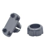 Adaptateur rond mort a 4 boucles pour support de t�l�phone portable de voiture, berceau de tablette, ...