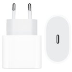Adaptateur secteur usb - c original iphone 12 pro chargeur connexion usb - c 20w blanc