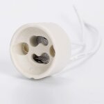 Adaptateur de support de lampe a base d'ampoule gu10 mr16, avec connecteur de fil, douille en céramique ... Adaptateur de support de lampe a base d'ampoule gu10 mr16, avec connecteur de fil, douille en céramique ...