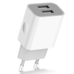 Adaptateur de t�l�phone universel chargeur 5v 2a double usb chargeurs rapides pour iphone 14 15 16 xiaomi ...