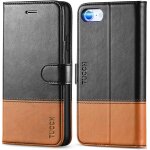 Aefj - coque pour iphone se 2022, etui clapet portefeuille tpu housse antichoc cuir synth�tique protection ...