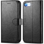 Aefj - coque pour iphone se 2022, etui portefeuille tpu anti - choc emplacement carte simili cuir bquille ...