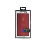 Air - j ferrari 458 - etui � rabat pour t�l�phone portable - cuir - rouge