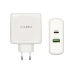 Aisens asch - 2pd30qc - w chargeur d'appareils mobiles gps, manettes de jeu, mp3, mp4, t�l�phone portable, ...