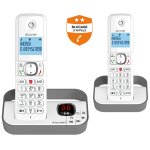 Alcatel classic f860 voice duo - téléphone sans fil - système de répondeur avec id d'appelant - (conférence) ... Alcatel classic f860 voice duo - téléphone sans fil - système de répondeur avec id d'appelant - (conférence) ...