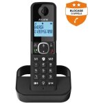 Alcatel f860 solo - tlphone sans fil avec id d'appelant - (confrence)  trois capacit d'appel - noir ...