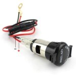 Allume - cigare doré, prise electrique gps usb, chargeur de téléphone monté sur véhicule #c Allume - cigare doré, prise electrique gps usb, chargeur de téléphone monté sur véhicule #c
