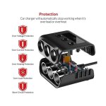 Allume - cigare tr12 triple evaporateur avec interrupteur, affichage de la tension, 4 ports usb, chargeur ... Allume - cigare tr12 triple evaporateur avec interrupteur, affichage de la tension, 4 ports usb, chargeur ...