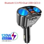 Allume - cigare de voiture laguna, rpartiteur de prise, chargeur rapide, ports c, usb, 4, 8 a, affichage ...