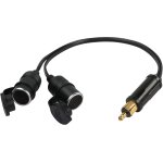 Allume - cigare de voiture multiprise, 2 prises rpartiteur 12v / 24v adaptateur allume - cigare mle ...