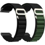 Alpine loop bracelet compatible avec 20mm 22mm, sport nylon bracelet de remplacement titanium g - hook ...