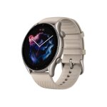 Amazfit gtr 3 - montre connecte avec bracelet - silicone - gris clair de lune - taille du poignet : ...