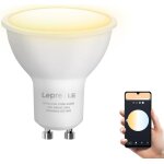 Ampoule connectée gu10, lumière blanche 2700k - 6500k dimmable, ampoule intelligente wifi fonctionne ... Ampoule connectée gu10, lumière blanche 2700k - 6500k dimmable, ampoule intelligente wifi fonctionne ...