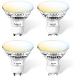 Ampoule connect�e gu10, lumi�re blanche 2700k - 6500k dimmable, ampoule intelligente wifi fonctionne ...