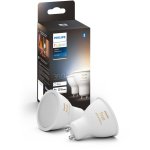 Ampoule connecte philips pack x 2 ampoules gu10 white ambia