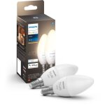 Ampoule connect�e philips white ampoule e14 x2
