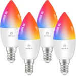 Ampoule connect�e wifi led e14 4. 5w ampoule intelligente compatible avec alexa et google home, t�l�commande, ...