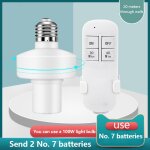 Ampoule intelligente e27, adaptateur de lampe 220v, base de support de lumire led, minuterie de vie ...