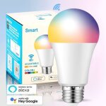 Ampoule intelligente a economie d'�nergie multicolore a intensit� variable wifi