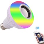 Ampoule intelligente pour haut - parleur bluetooth sans fil, lampe led 12w 220v 110v, lecteur de musique, ...
