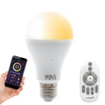 Ampoule intelligente led e27, 7 / 10w, 2. 4g ac, 220v, wi fi, couleur rgb, contrle par application, ...