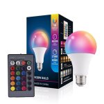 Ampoule intelligente rgb + lumire chaude, 5w 10w 15w, avec tlcommande, panneau non d'intrieur, variable, ...