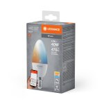 Ampoule intelligente en verre transparent, 6cm