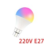 Ampoule intelligente wifi 15w, lampe led rgb e27, variable, avec application smart life, commande vocale, ...