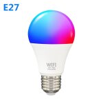 Ampoule intelligente wifi 9 / 15w, lampe led rgb b22 / e27, minuterie variable avec application smart ...