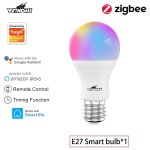 Ampoule intelligente wifi e27, lampe led a intensit variable, veilleuse de rveil intelligente, compatible ...