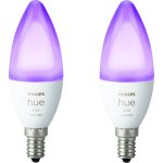 Ampoule a led 5. 3 w x e14 philips lighting white & color ambiance 72633100 blanc 2 pcs