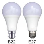 Ampoules led b22 e27 avec d�tecteur de mouvement pir, 9w, allumage et extinction automatique, activation ...