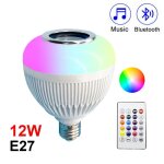 Ampoule led bluetooth rgb 12w, haut - parleur intelligent e27, economie d'nergie, eclairage de fte ...