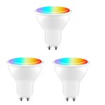 Ampoule led connect�e tuya gu10, intensit� variable, 5 w, ac 100 - 130 v, wi - fi et bluetooth, contr�le ...