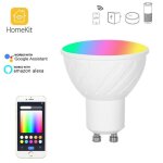 Ampoule led connectée wifi, 5w, rgb, projecteur gu10, eclairage domestique, alexa, google home, télécommande, ... Ampoule led connectée wifi, 5w, rgb, projecteur gu10, eclairage domestique, alexa, google home, télécommande, ...